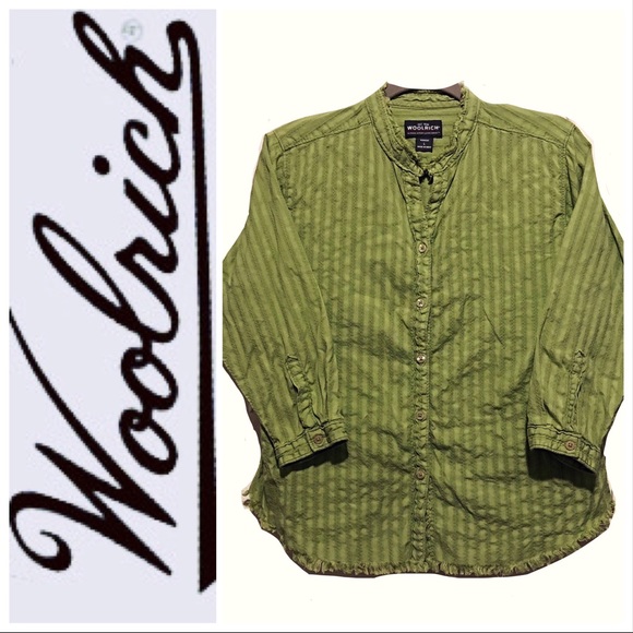 DONATED Blouse-Buttons, Textured Stripes-Fray Coll - Picture 1 of 9